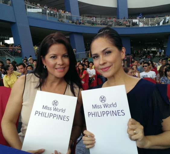 Jenny Syquia Judging with Jenny Syquia at Miss World Philippines 2013
