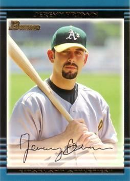 Jeremy Brown rookie Baseball trading card | 2002 Bowman Draft