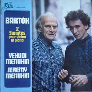 Jeremy Menuhin Bartk Yehudi Menuhin Jeremy Menuhin 2 Sonates Pour Violon Et