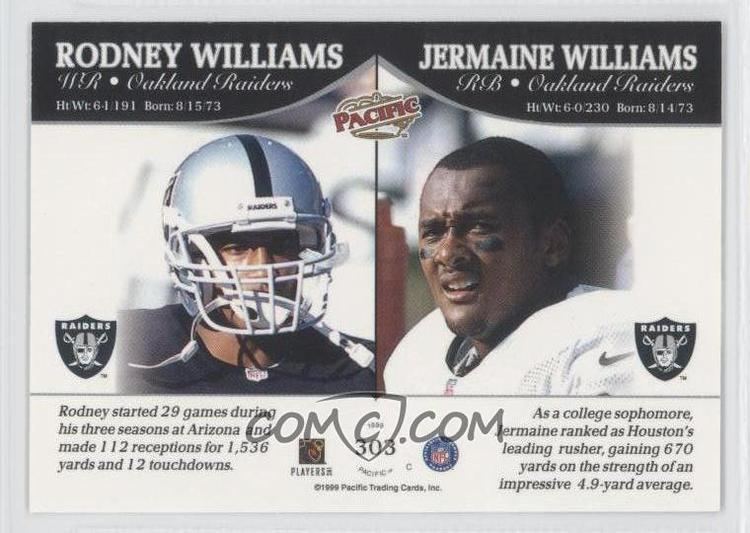Jermaine Williams (American football) 1999 Pacific Base 303 Rodney Williams Jermaine Williams