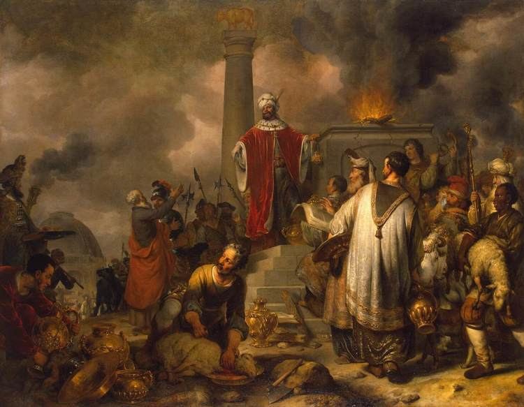 Jeroboam Jeroboam39s Sacrifice at Bethel by EECKHOUT Gerbrand van den