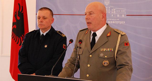 Jeronim Bazo Statement of Chief of General Staff of Albanian Armed Forces Major