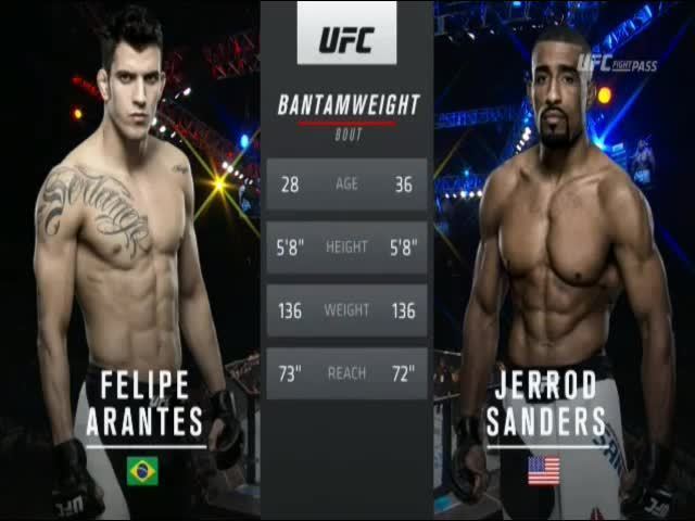 Jerrod Sanders Felipe Arantes vs Jerrod Sanders UFC Fight Night 90 Full Fight Part