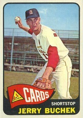 Jerry Buchek 1965 Topps Jerry Buchek 397 Baseball Card St Louis Cardinals