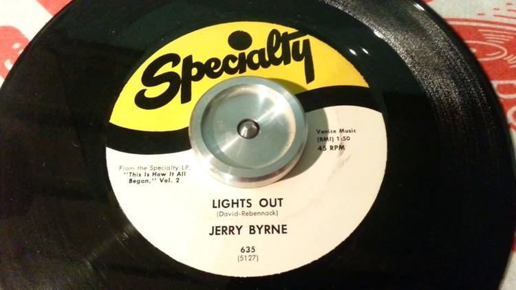 Jerry Byrne (singer) Jerry Byrne Lights Out 1958 Wild Piano Rocker 45 RPM RB YouTube