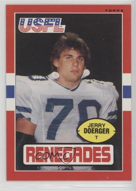 Jerry Doerger 1985 Topps USFL 99 Jerry Doerger Orlando Renegades USFL Rookie