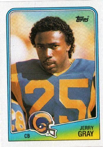 Jerry Gray LOS ANGELES RAMS Jerry Gray 297 TOPPS NFL 1988 American