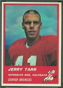 Jerry Tarr wwwfootballcardgallerycom1963Fleer83JerryTa