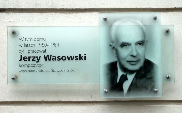 Jerzy Wasowski FileJerzy Wasowski commemorating plate Warsawjpg