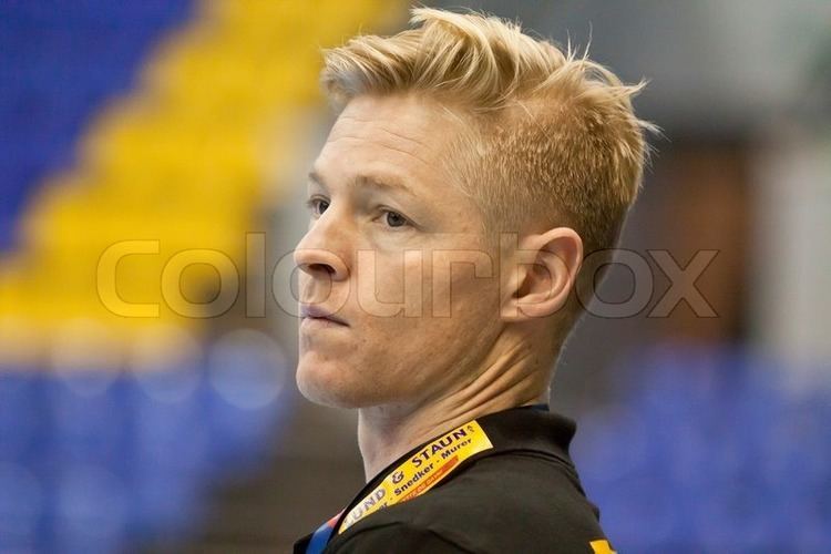 Jesper Jensen (handballer) KYIV UKRAINE OCTOBER 18 2014 Jesper Jensen head coach of