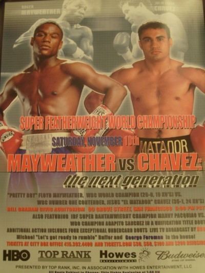 Jesús Chávez Floyd Mayweather Jr Vs Jesus Chavez Official Onsite Poster Boxing