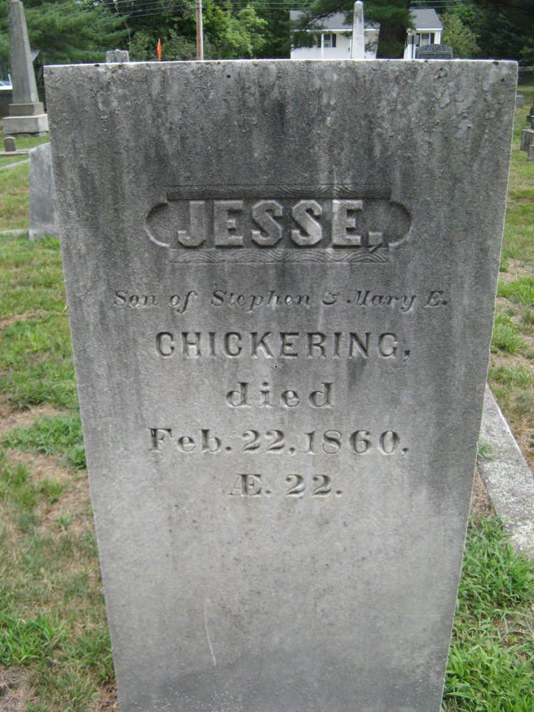 Jesse Chickering Jesse Chickering 1838 1860 Find A Grave Memorial
