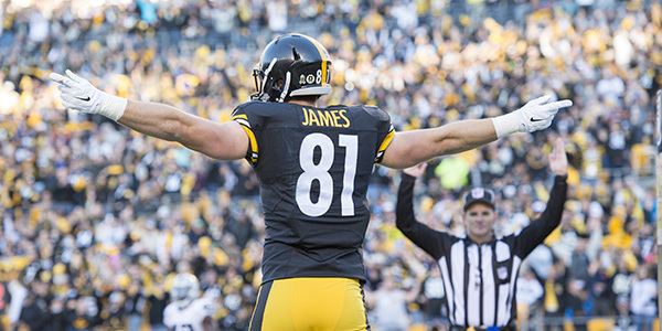 Jesse James (American football) Steelers 2017 Draft Need Tight End LowModerate