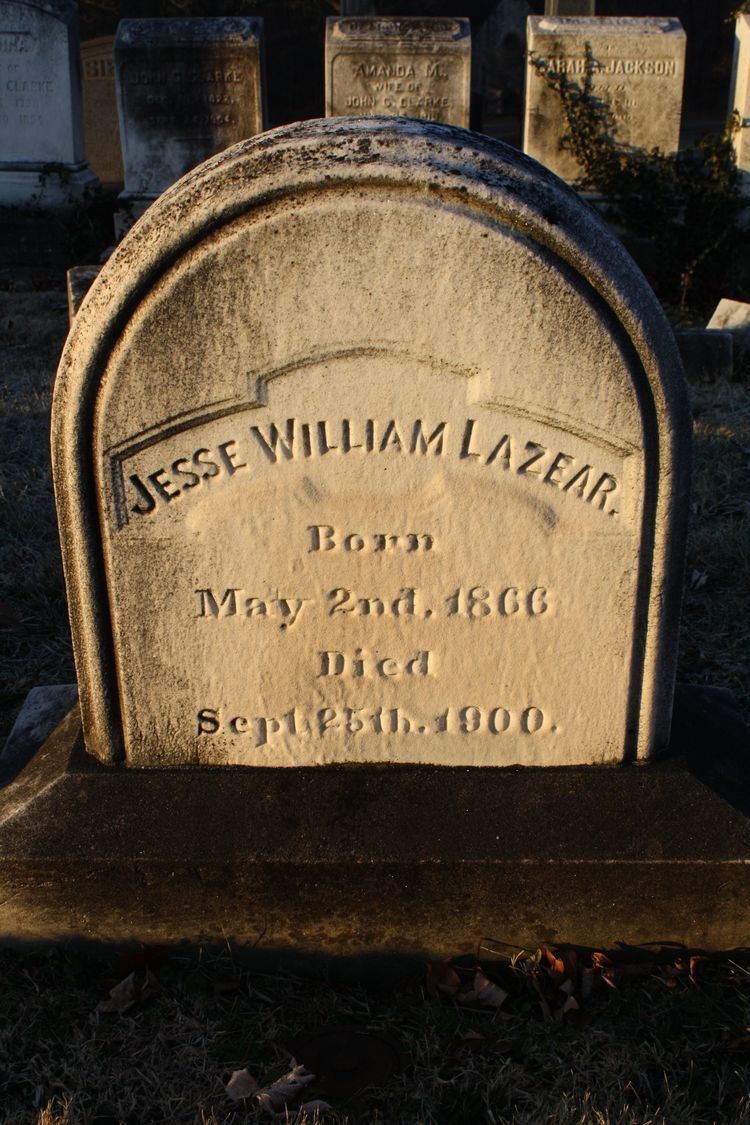 Jesse William Lazear Dr Jesse William Lazear 1866 1900 Find A Grave Memorial