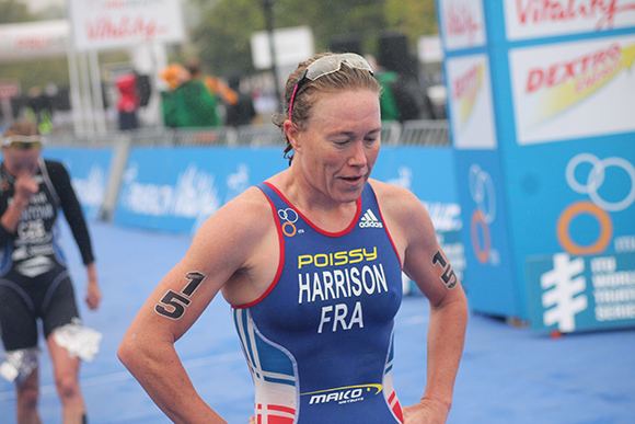 Jessica Harrison (triathlete) Poissy Triathlon WTS Londres Les adieux de Jessica Harrison