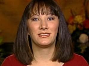 Jessica McClure in her shoulder length hair with bangs
