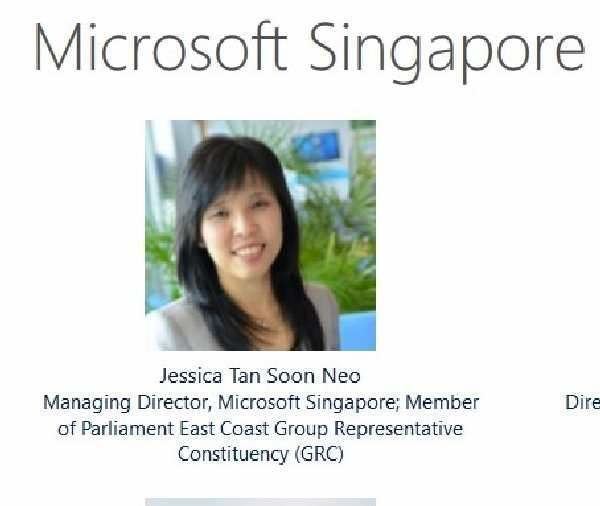 Jessica Tan Singapore news today DID PAP MP MICROSOFT DIRECTOR JESSICA TAN