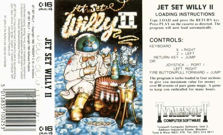 Jet Set Willy II Jet Set Willy II Software Details Plus4 World