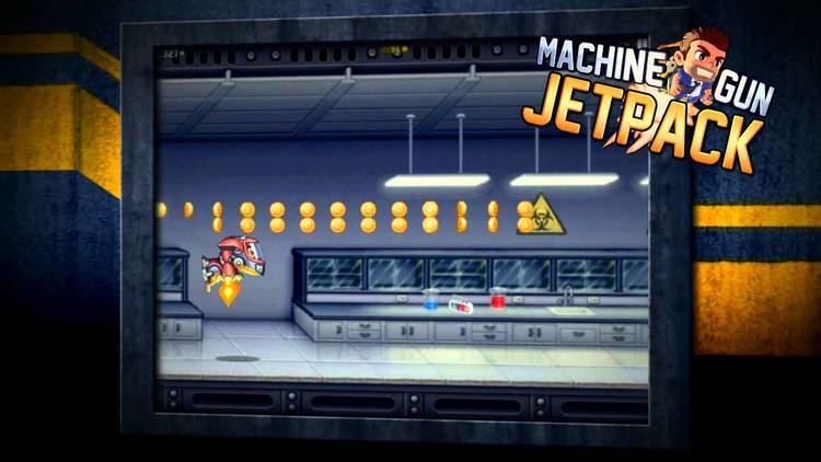 Jetpack (video game) Jetpack Joyride Machine Gun Jetpack HD video game trailer iPad