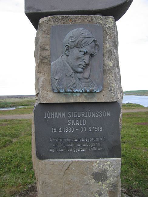 Jóhann Sigurjónsson The memorial to the Icelandic playwright Jhann Sigurjnsson Skld