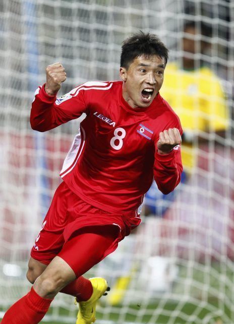 Ji Yun-nam Ji Yunnam marca el gol de Corea del Norte ante Brasil