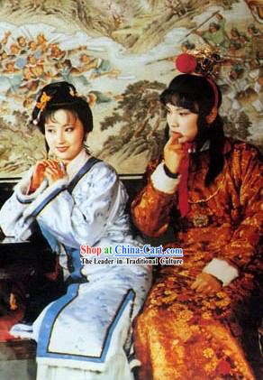 Jia Baoyu Dream of Red Chamber Jia Baoyu Black Long Wigs for Women or Girls