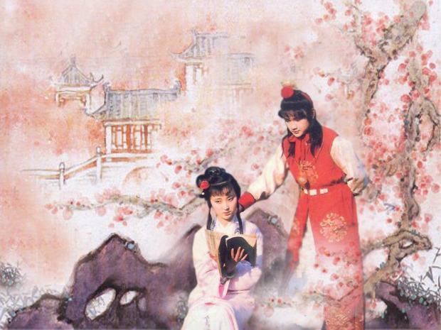 Jia Baoyu Sister Lin And Jia Baoyu From A Dream in Red Mansions Easy Tour China