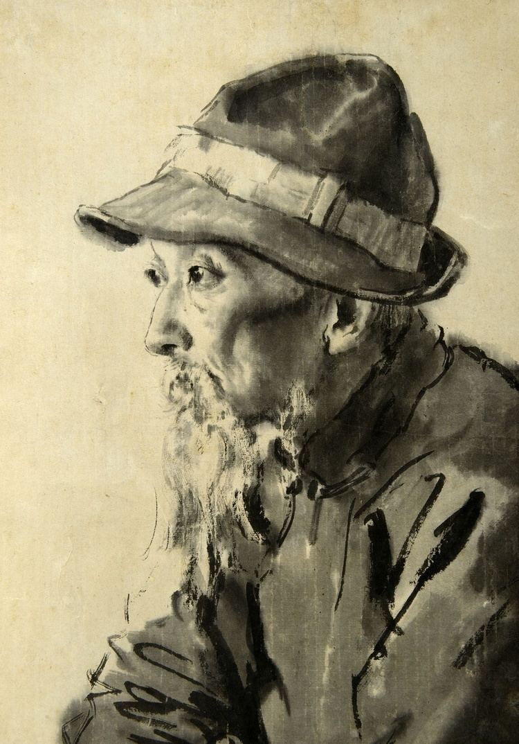 Jiang Zhaohe JIANG ZHAOHE 19041986 PORTRAIT OF AN OLD MAN Galerie Arcimboldo