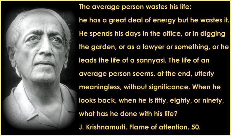 Jiddu Krishnamurti Jiddu Krishnamurti Spiritual Masters Atma Nirvana