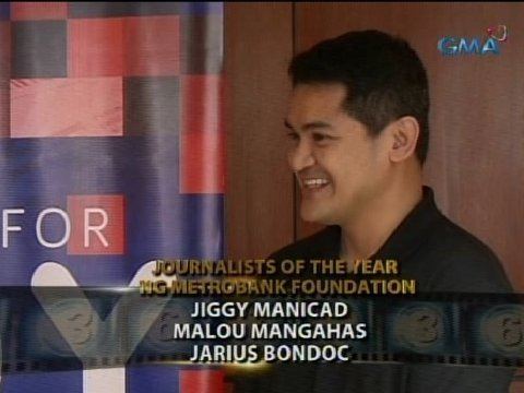Jiggy Manicad Jiggy Manicad at Malou Mangahas kabilang sa Journalists