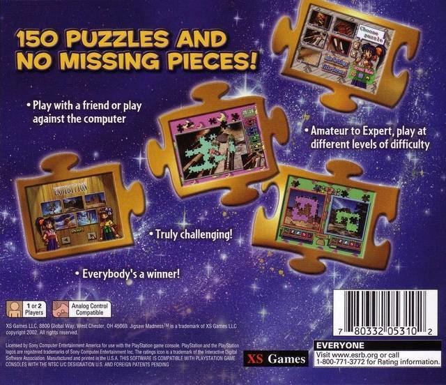 Jigsaw Madness Jigsaw Madness Box Shot for PlayStation GameFAQs