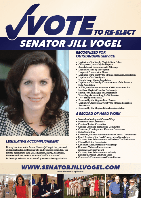 Jill Vogel Virginia State Senator Jill Holtzman Vogel