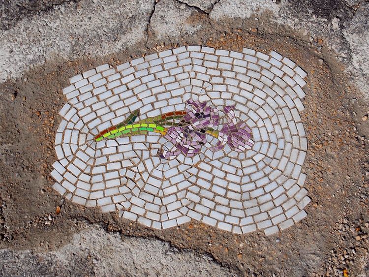 Jim Bachor SUPERSONIC ART Jim Bachor39s Chicago Pothole Mosaics Chicago