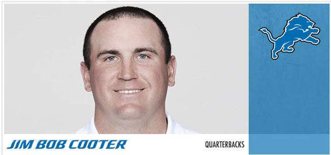 Jim Bob Cooter The Lions Fired Their Offensive Coordinator And Promoted A Man Named