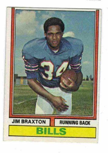 Jim Braxton BUFFALO BILLS Jim Braxton 487 TOPPS 1974 NFL American Football