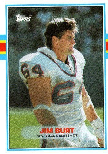 Jim Burt (American football) NEW YORK GIANTS Jim Burt 173 TOPPS 1989 NFL American Football