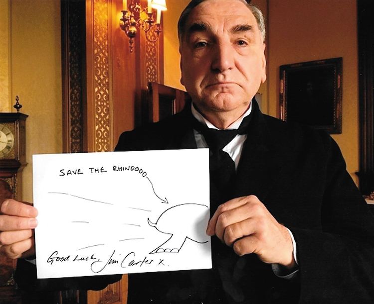 Jim Carter (actor) Downton Abbey stars draw 39Save the Rhino39 sketches to help