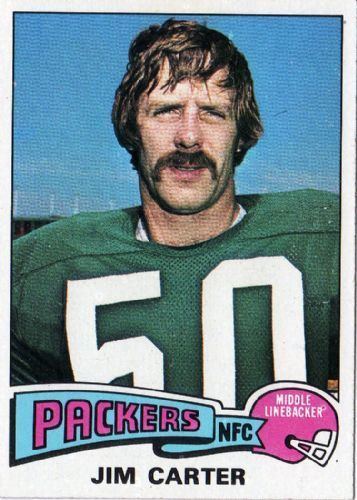 Jim Carter (American football) GREEN BAY PACKERS Jim Carter 19 TOPPS 1975 NFL American Football