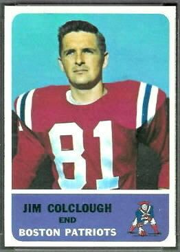 Jim Colclough wwwfootballcardgallerycom1962Fleer5JimColcl