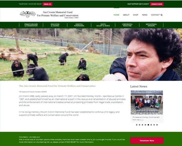 Jim Cronin (zoo keeper) Monkey World Ape Rescue Centre