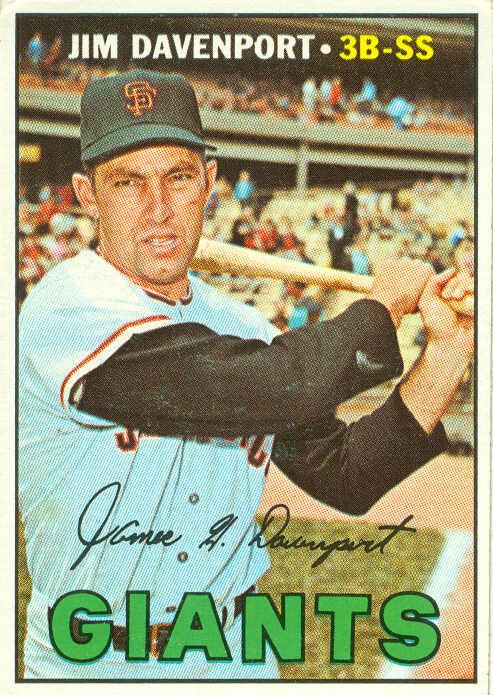 Jim Davenport 1967 Topps Baseball Jim Davenport 441