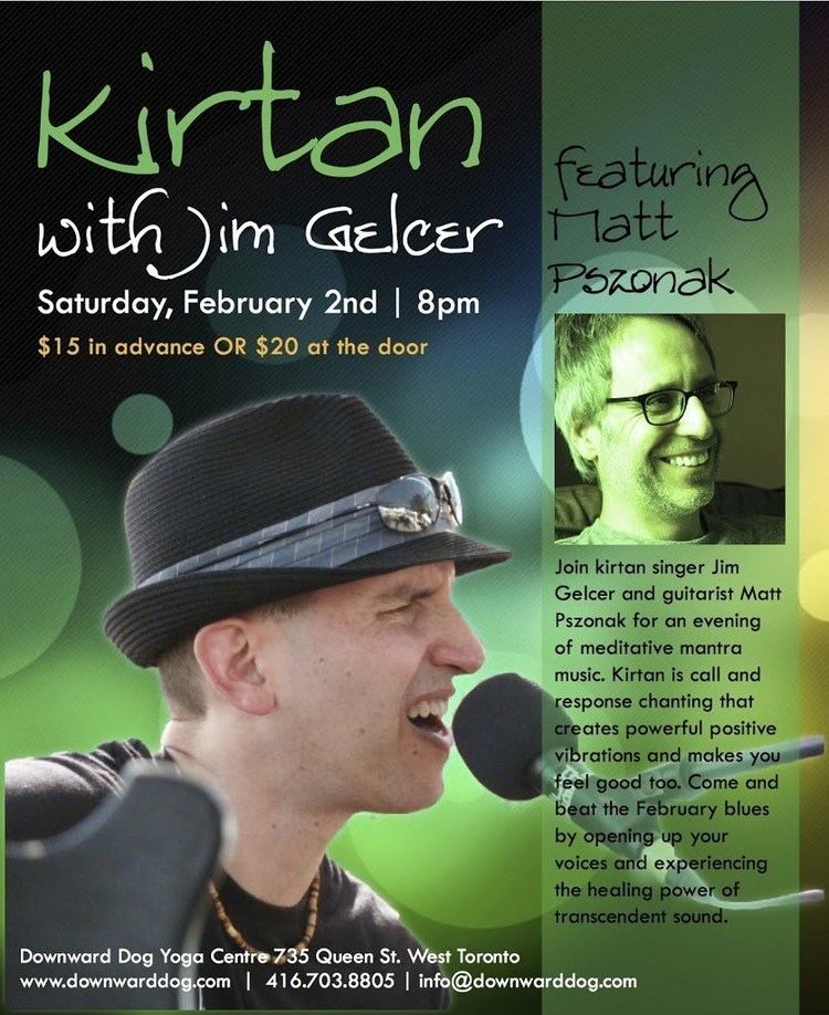 Jim Gelcer Jim Gelcer ft Matt Pszonak Feb 2nd Toronto Kirtan Community