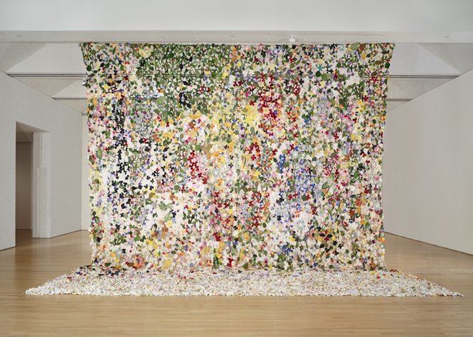 Jim Hodges (artist) No Betweens 1996 by Jim Hodges thousands of fake flower petals
