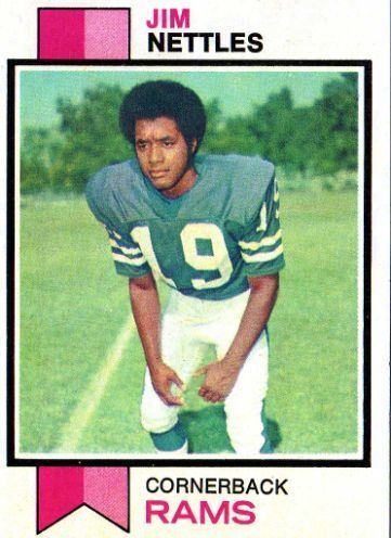 Jim Nettles (American football) LOS ANGELES RAMS Jim Nettles 116 RC TOPPS 1973 NFL American