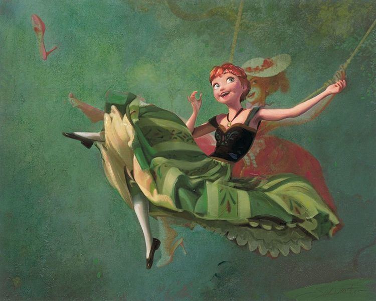 Jim Salvati Disney Fine Art Art Imitates Art by Jim Salvati Frozen
