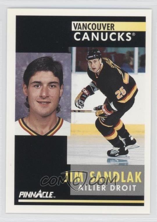 Jim Sandlak 199192 Pinnacle French 294 Jim Sandlak COMC Card