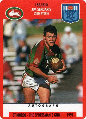 Jim Serdaris The Greatest Game of All Rugby League Cards Jim Serdaris