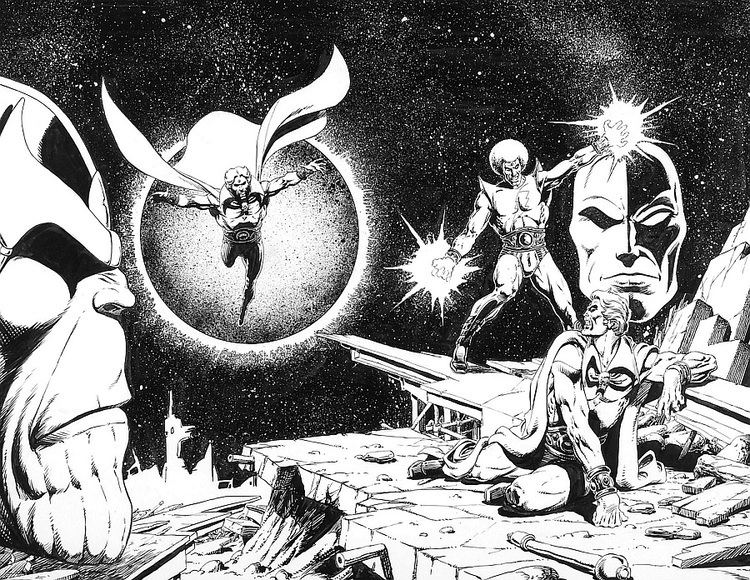 Jim Starlin 1973 Iron Man 55 Thanos Drax and Jim Starlin The