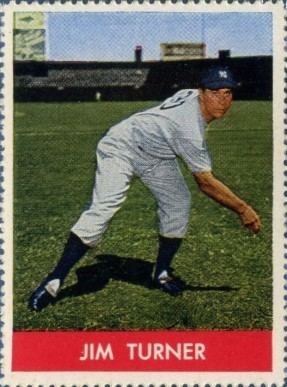 Jim Turner (baseball) 1944 New York Yankees Stamps Jim Turner Baseball Card Value Price