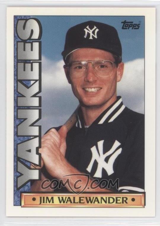 Jim Walewander 1990 Topps TV Team Sets New York Yankees 65 Jim Walewander